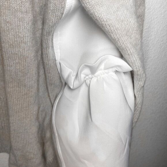 Dorothee Schumacher | Cashmere Cardigan With Side Panel Ruffles - Picture 3 of 14